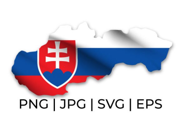 Download Slovakia Waving Flag and Map Graphics - Map graphics Collection