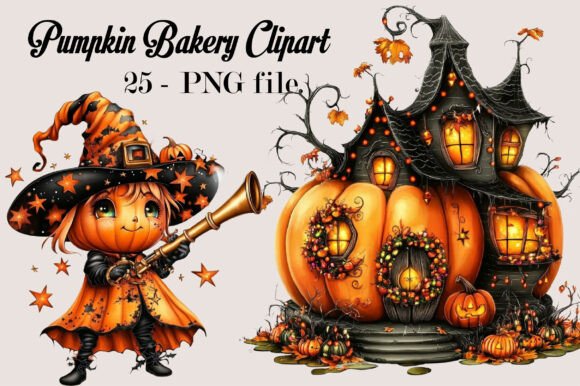 Download Pumpkin Bakery Clipart Bundle PNG - Bakery clipart Collection