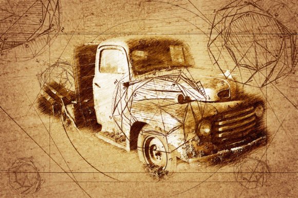 Download Vintage Truck Printable Graphics Pack 24 - Printable graphics Collection