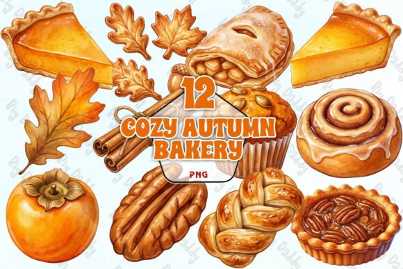 Download Cozy Autumn Bakery Clipart PNG - Premium Resources