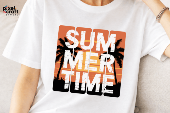 Download Summer Time Retro Sunset Beach PNG - Beach Collection