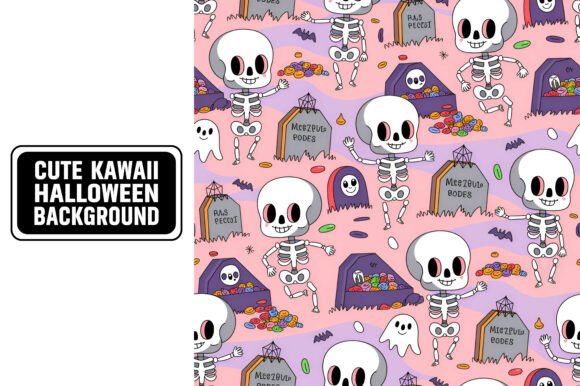 Download Cute Kawaii Halloween Background - Premium Bundle